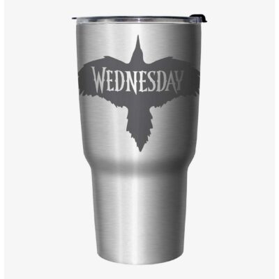 Wednesday Nevermore Raven Travel Mug