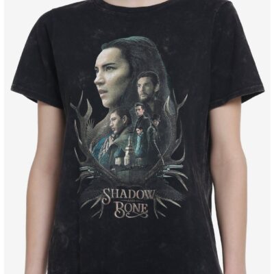 Shadow And Bone Group Boyfriend Fit Girls T-Shirt