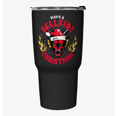 Stranger Things Have A Hellfire Christmas Travel Mug