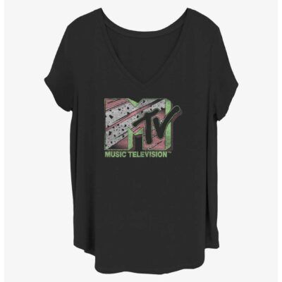 MTV Nineties Bowling Tile Girls T-Shirt Plus Size