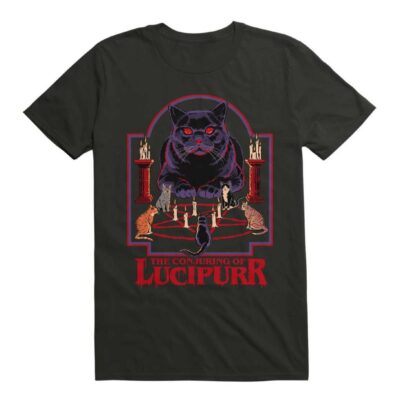 The Conjuring of Lucipurr T-Shirt By Steven Rhodes