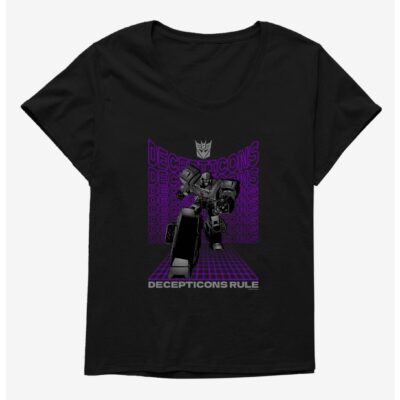 Transformers Decepticons Rule Megatron Girls T-Shirt Plus Size