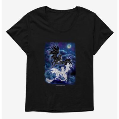 Twilight Duel Girls T-Shirt Plus Size by Ruth Thompson