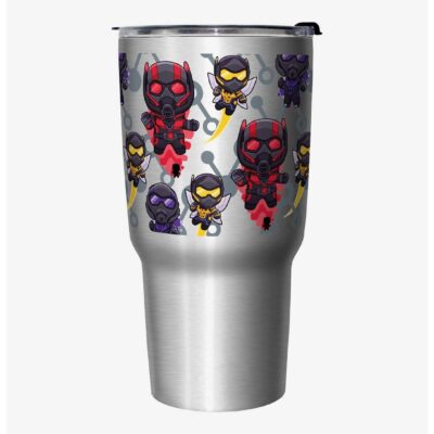 Marvel Ant-Man and the Wasp: Quantumania Chibi Heroes Ant-Man, The Wasp, and Cassie Travel Mug