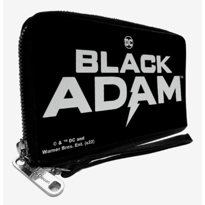 DC Comics Black Adam Title Logo Zip Around Wallet