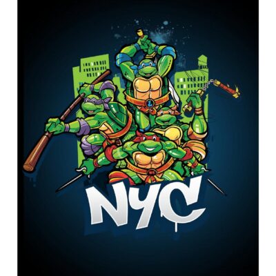 Teenage Mutant Ninja Turtles NYC Action Pose Poster