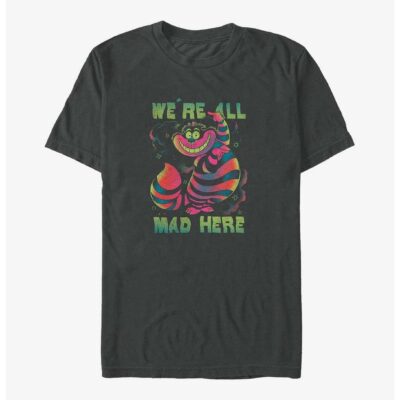 Disney Alice in Wonderland Psychedelic Cheshire We’re All Mad Here Big & Tall T-Shirt