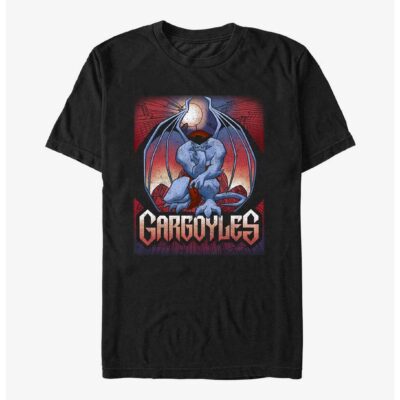 Disney Gargoyles Skyscrapers Poster Big & Tall T-Shirt