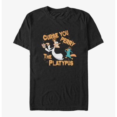 Disney Phineas and Ferb Curse You Perry The Platypus Big & Tall T-Shirt