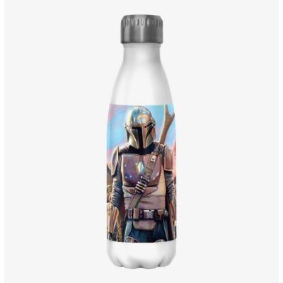 Disney The Mandalorian Family Postcard Water Bottle