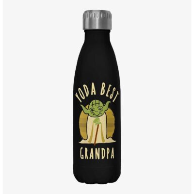 Star Wars Best Grandpa Yoda Says Water Bottle