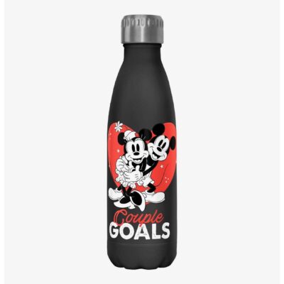 Disney Mickey Mouse Mickey and Minnie Couple Goals Water Bottle