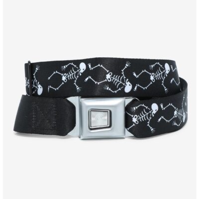 Buckle-Down Dancing Skeleton Seat Belt Belt