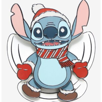 Loungefly Disney Lilo & Stitch Snow Angel Moving Enamel Pin