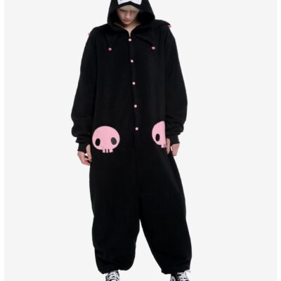 Kuromi 3D Plush Ear Girls Kigurumi