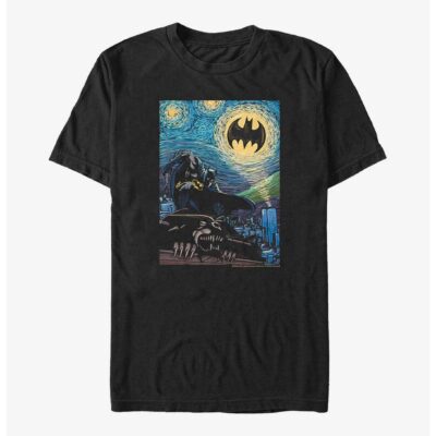 DC Comics Batman Starry Night Batman Signal Big & Tall T-Shirt