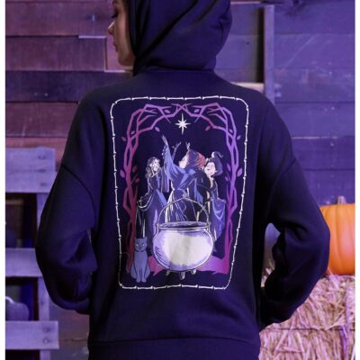 Her Universe Disney Hocus Pocus Binx Sanderson Sisters Girls Hoodie