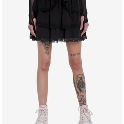 Sweet Society Black Lace Petticoat Skirt