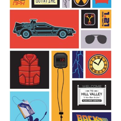 Back To The Future Icons Poster