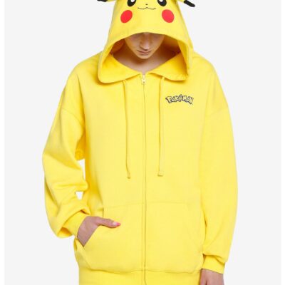 Pokemon Pikachu 3D Ears Girls Hoodie