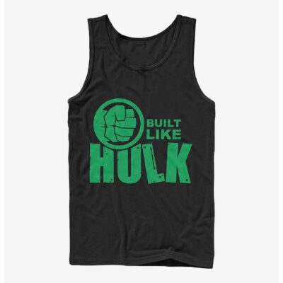 Marvel Hulk Built Like Hulk Smash Logo Tank