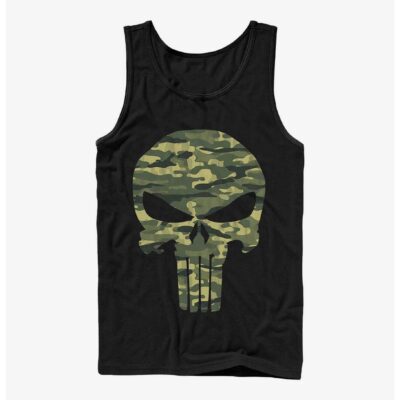 Marvel The Punisher Camo Skull Tank