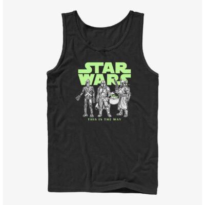 Star Wars The Mandalorian Logo Lineup Tank