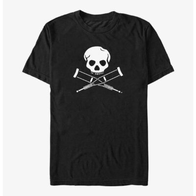 Jackass Skull and Crutches Logo Big & Tall T-Shirt