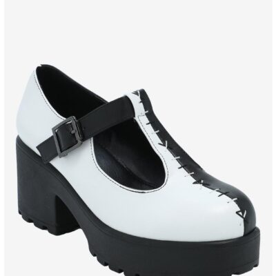 Koi Black & White Split Mary Janes