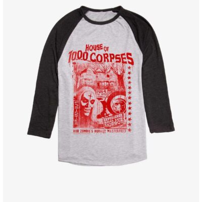 House Of 1000 Corpses Horror Masterpiece Raglan T-Shirt