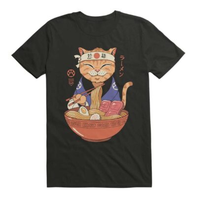 Neko Ramen Lover Cat T-Shirt