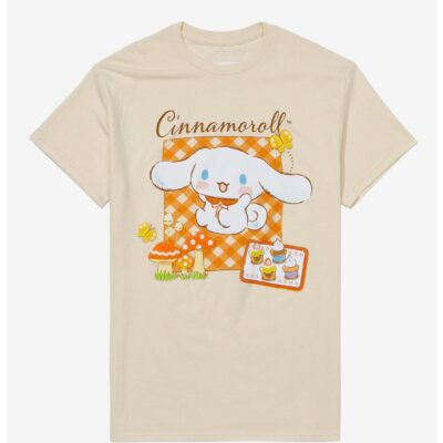 Cinnamoroll Forest Picnic Boyfriend Fit Girls T-Shirt