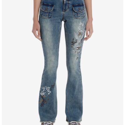 Disney Tinker Bell Girls Low-Rise Jeans