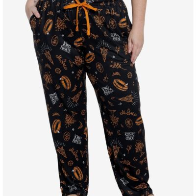 The Lord Of The Rings Icons Girls Pajama Pants Plus Size