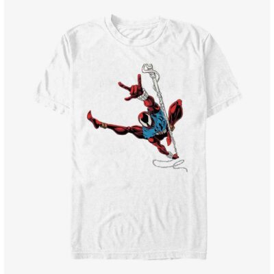 Marvel Spider-Man: Across The Spider-Verse Scarlet Spider Pose Big & Tall T-Shirt