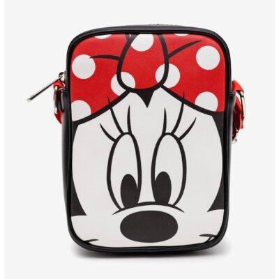 Disney Minnie Mouse Face Close Up Crossbody Bag