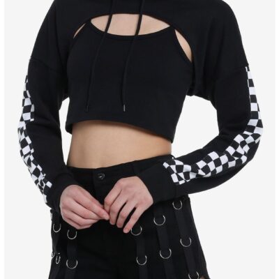 Social Collision Game Over Bolero Girls Crop Shrug