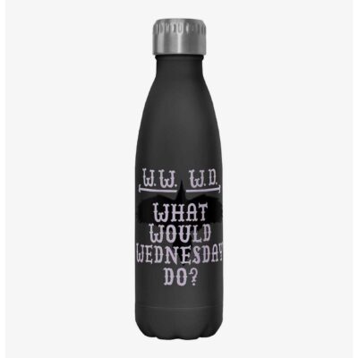 Wednesday What Would Wednesday Do Water Bottle