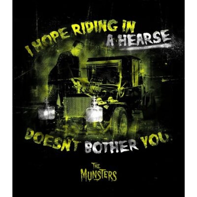 The Munsters Riding In A Hearse Poster