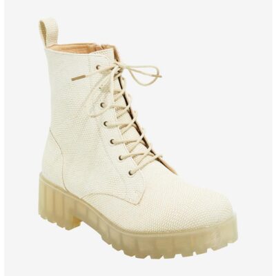 Dirty Laundry Tan Textured Combat Boots