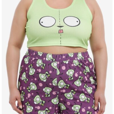 Invader Zim GIR Face Girls Lounge Set Plus Size