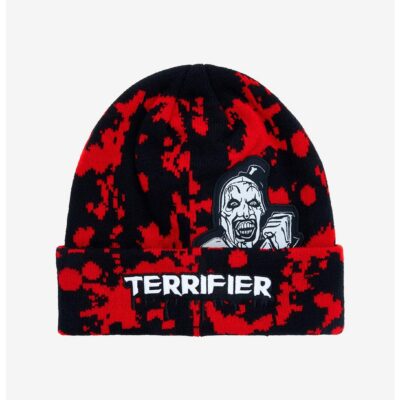 Terrifier Art The Clown Splatter Beanie