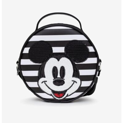 Disney Mickey Mouse Smiling Sequin Crossbody Bag