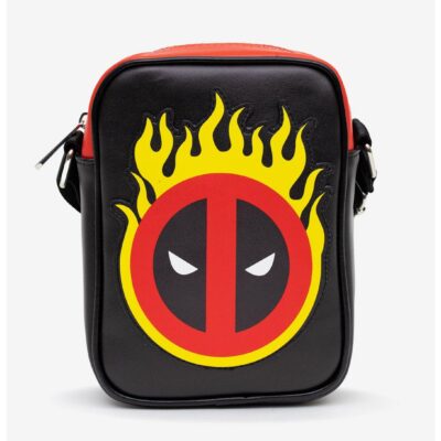 Marvel Deadpool Flame Logo Crossbody Bag