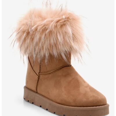 Dirty Laundry Brown Faux Fur Lined Boots