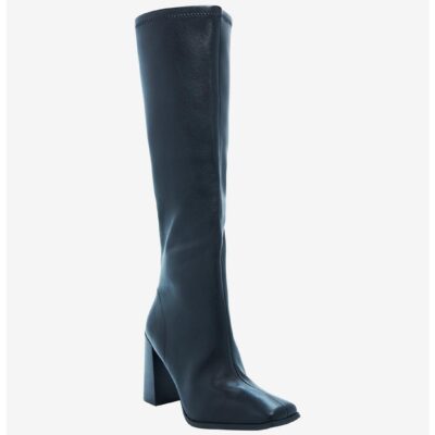 Chinese Laundry Black Square Toe Knee-High Boots