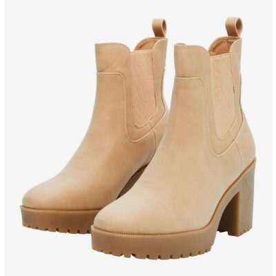 Chinese Laundry Taupe Heel Boots