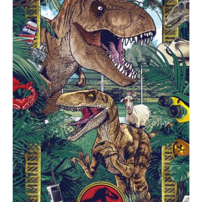 Jurassic Park Anime Don’t Move Poster