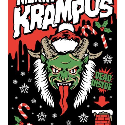 Hot Topic Merry Krampus Dead Inside Poster