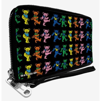 Grateful Dead Dancing Bears Zip Around Wallet